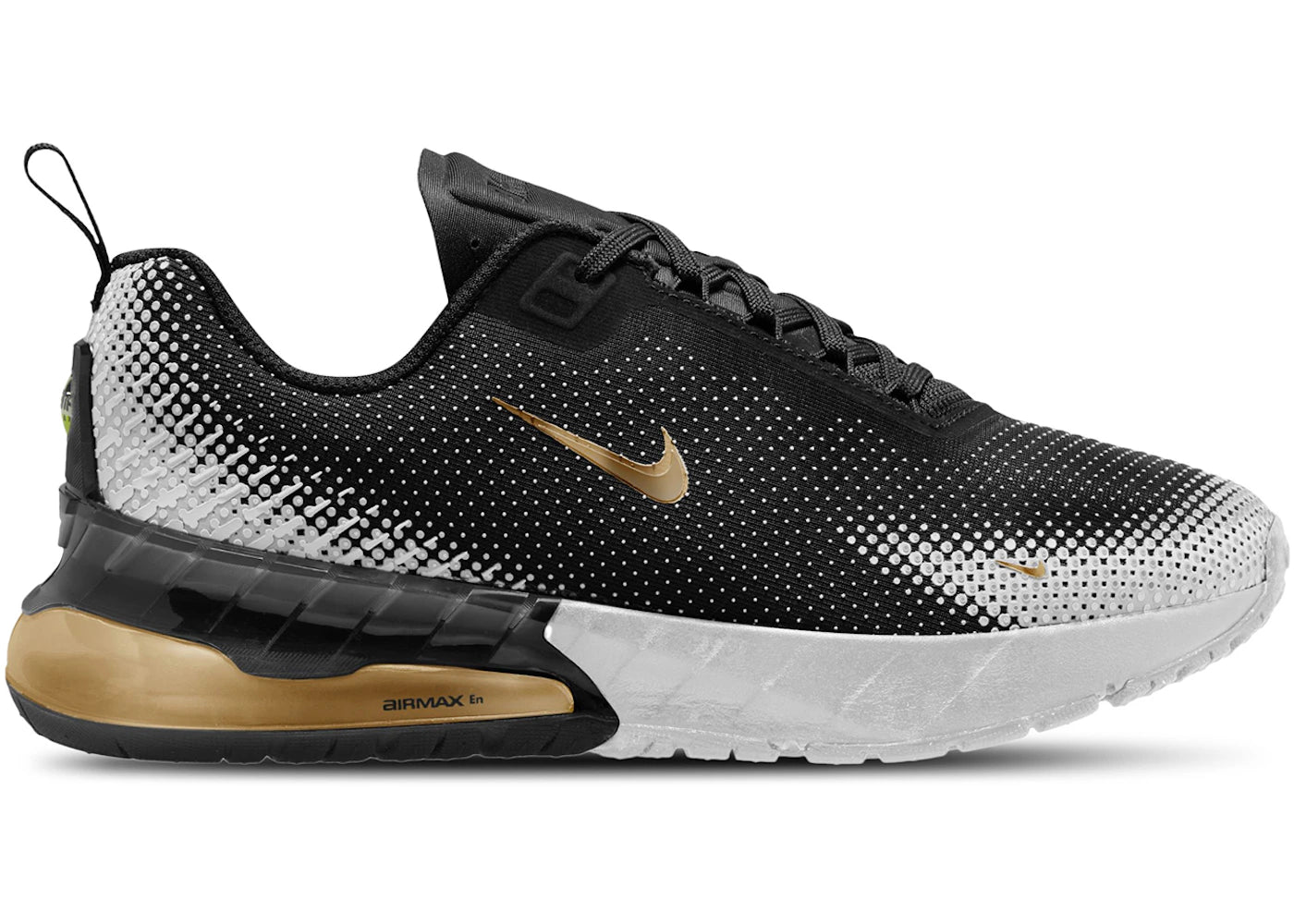 Nike Air Max Phoenix Noir Blanc Or Métallisé