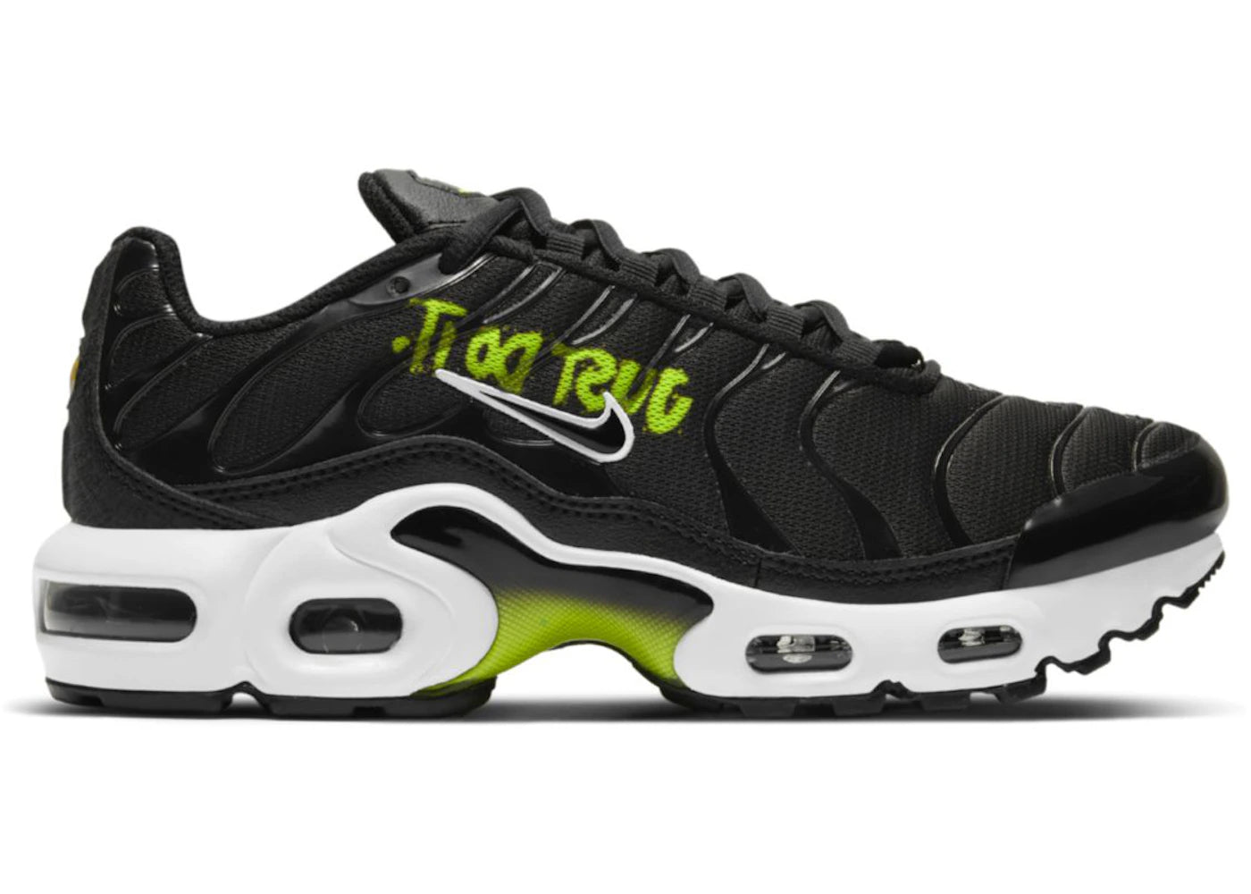 Nike Air Max Plus 1-Black Volt (GS)