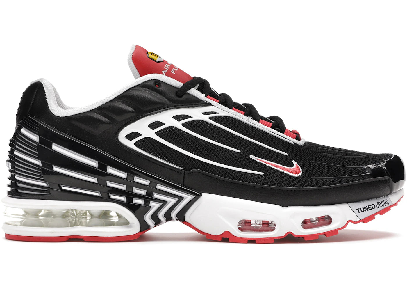Nike Air Max Plus 3-Black White Track Red