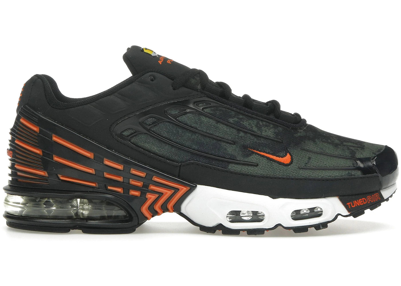 Nike Air Max Plus 3-Camo Medium Olive Safety Orange