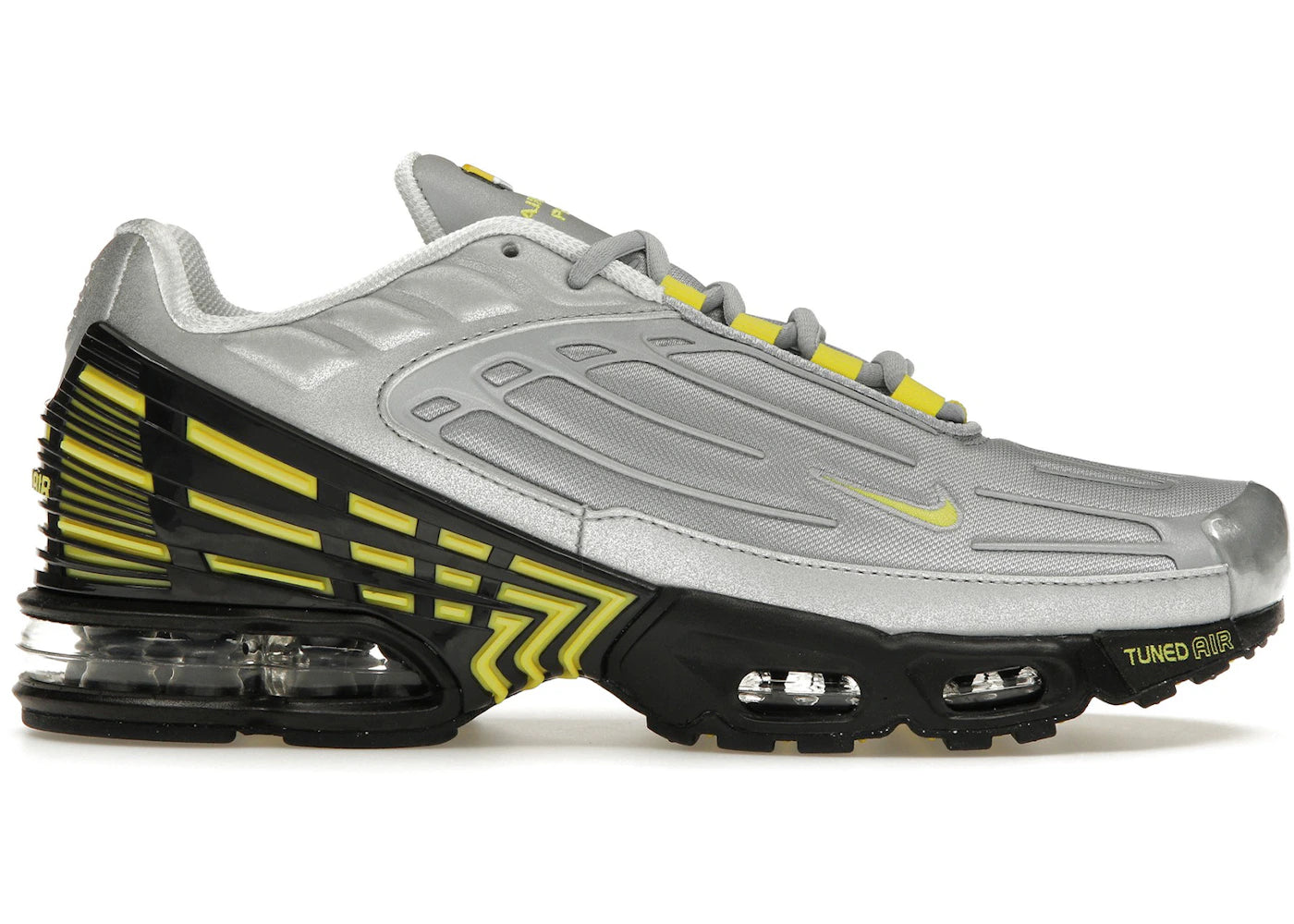 Nike Air Max Plus 3-Metallic Silver Opti Yellow