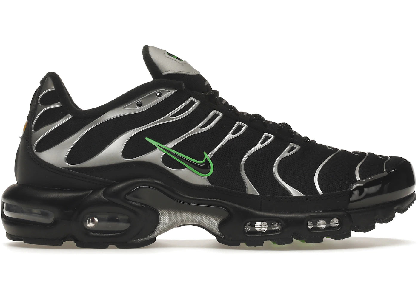 Nike Air Max Plus-Black Silver Green Strike