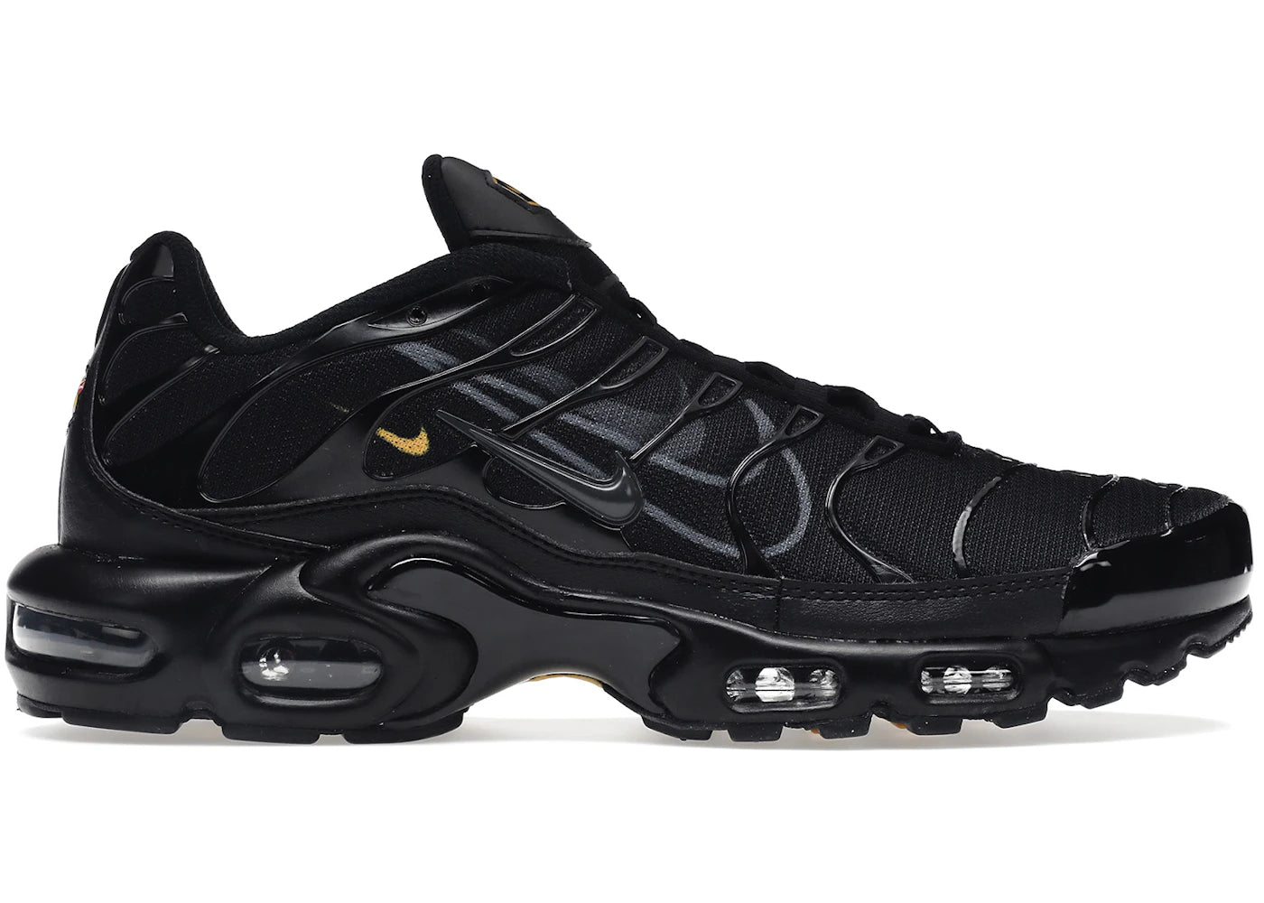 Nike Air Max Plus Black Smoke Gray Solar Flare Dark Smoke Grey
