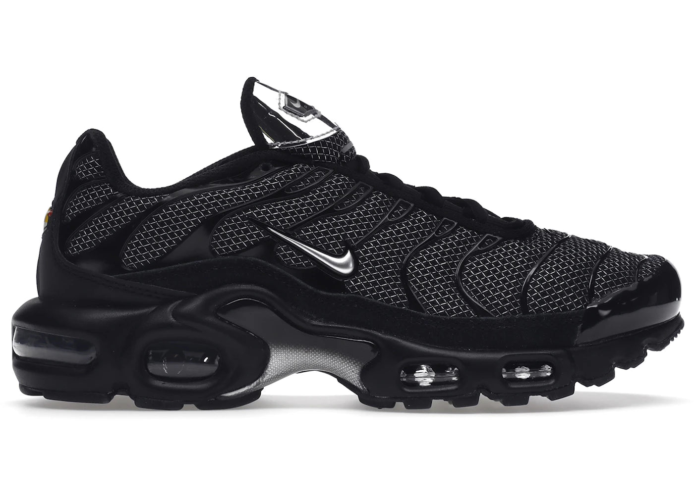 Nike Air Max Plus - Daim noir argenté (Femme)