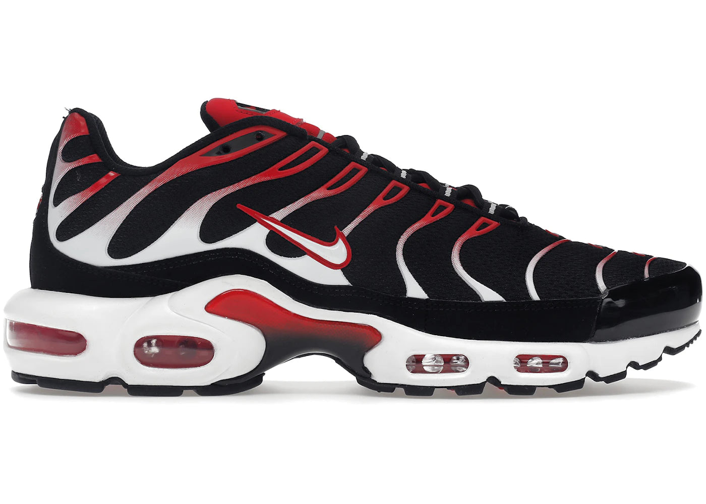 Nike Air Max Plus-Black White University Red