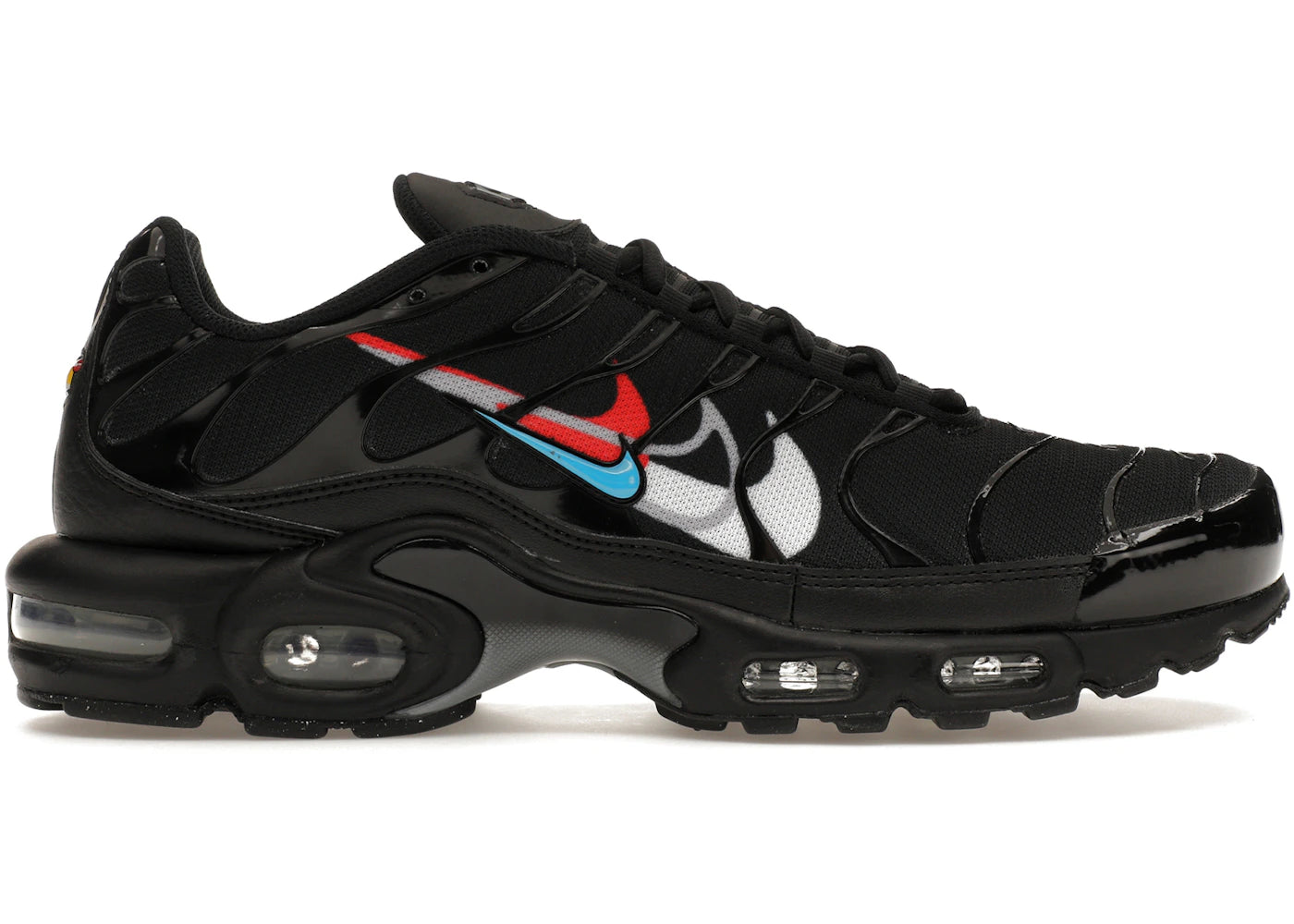 Nike Air Max Plus-Multi Swoosh Black Crimson