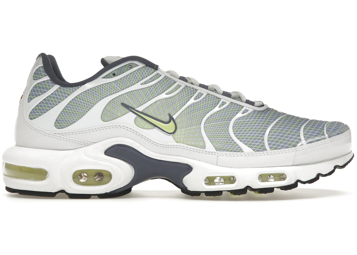 Nike Air Max Plus Gris galet Citron vert