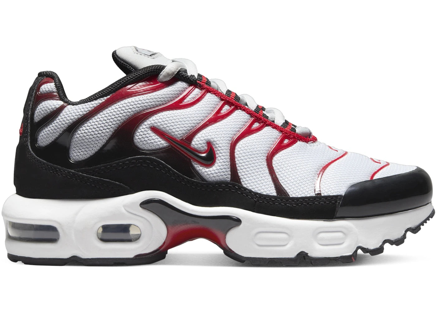 Nike Air Max Plus-Pure Platinum Black White University Red (PS)