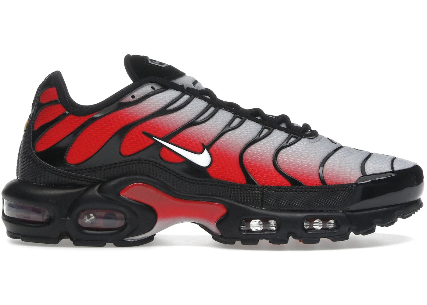 Nike Air Max Plus Pure Platinum Rouge Université Noir Blanc