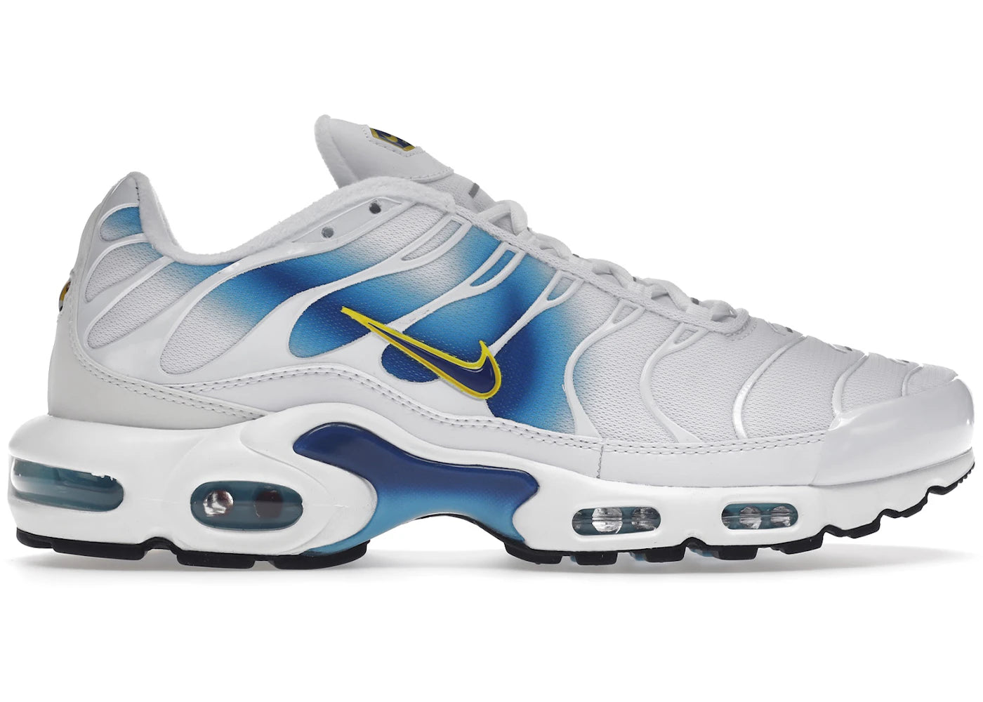 Nike Air Max Plus-Spray Paint Swoosh White Blue