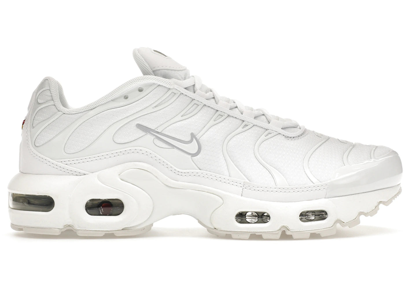 Nike Air Max Plus-White Metallic Silver (GS)