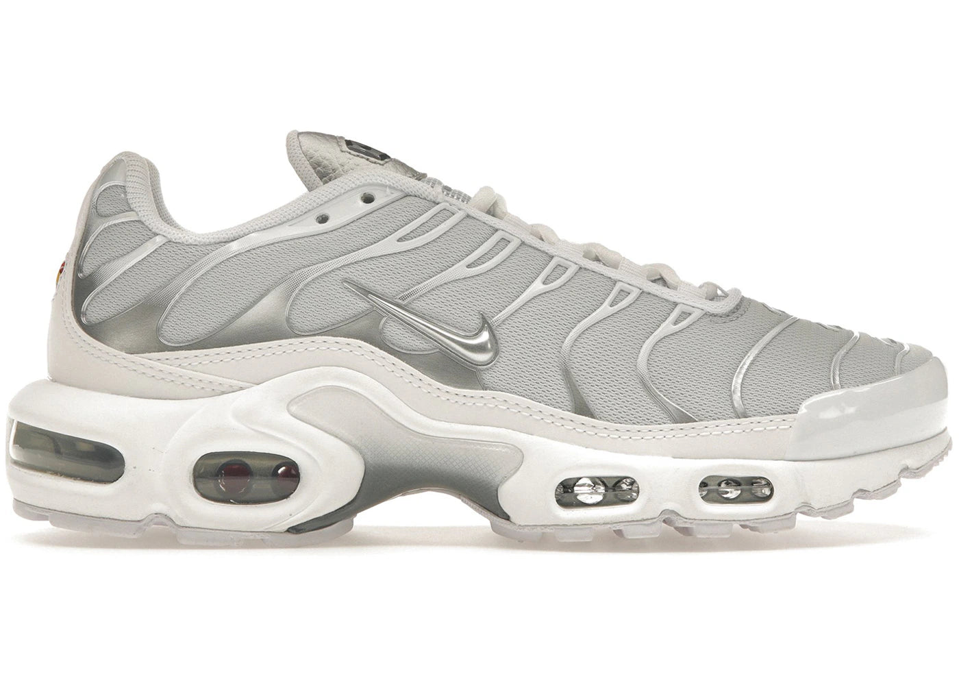 Nike Air Max Plus - Blanc Argent Métallisé (Femme)
