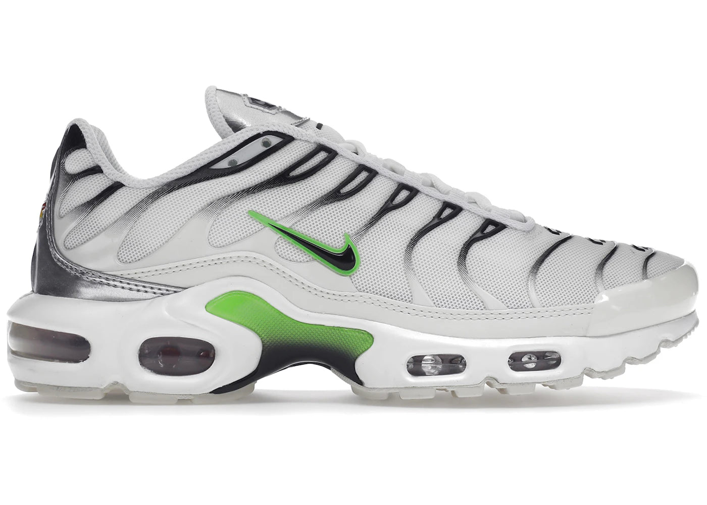 Nike Air Max Plus - Blanc néon argent métallisé (Femme)