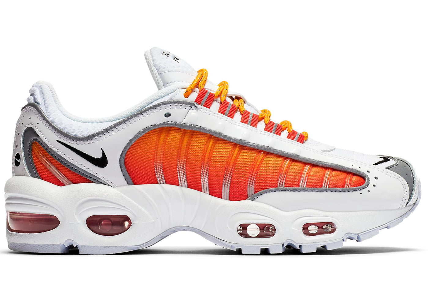 Nike Air Max Tailwind 4-White University Gold Habanero Red (Women's)