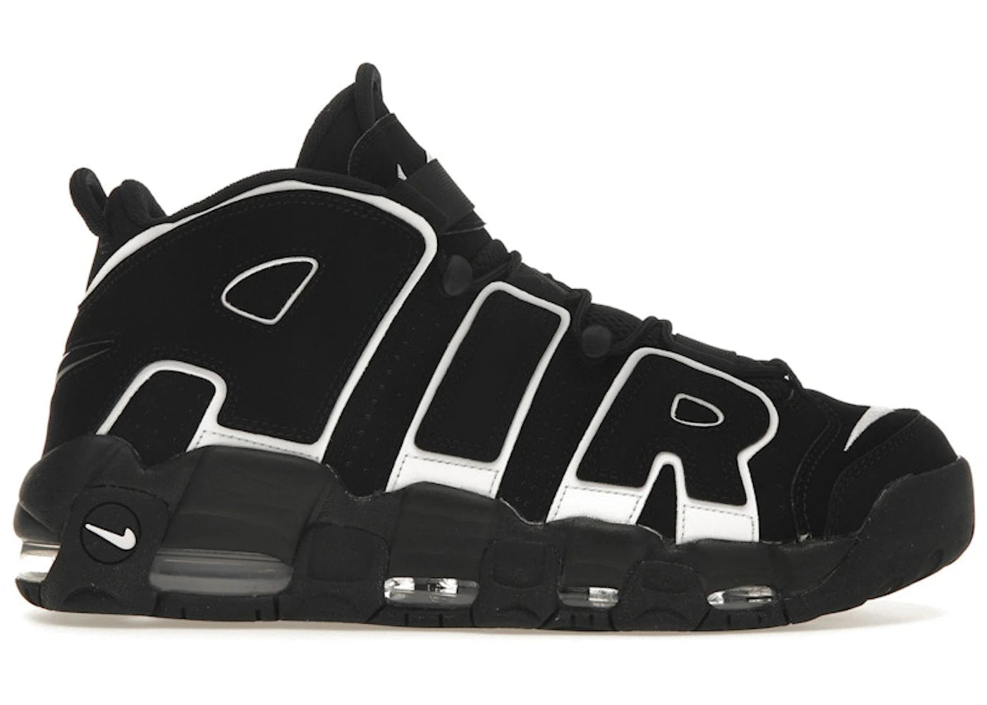 Nike Air More Uptempo 96 Black White - main view