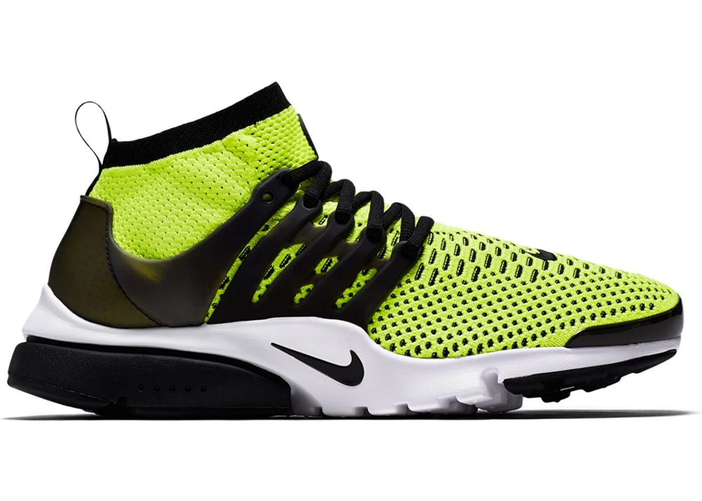 Nike Air Presto Flyknit Ultra-Volt Black White