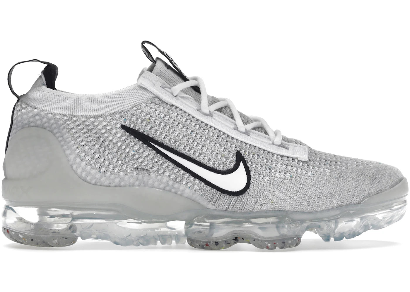 Nike Air VaporMax 2021 FK - Blanc Noir Argent Métallisé