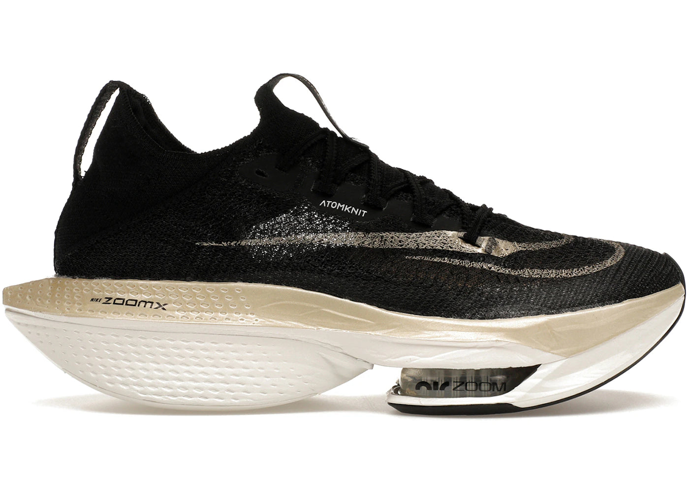 Nike Air Zoom Alphafly Next% 2-Black Metallic Gold Grain (Women's)
