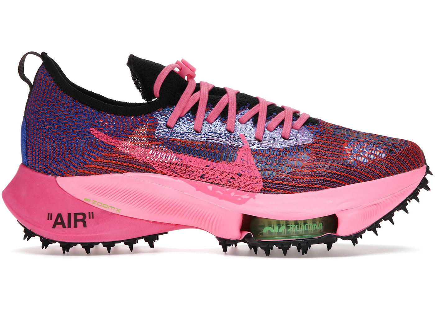 Nike Air Zoom Tempo Next% Flyknit-Off-White Racer Blue Pink Glow