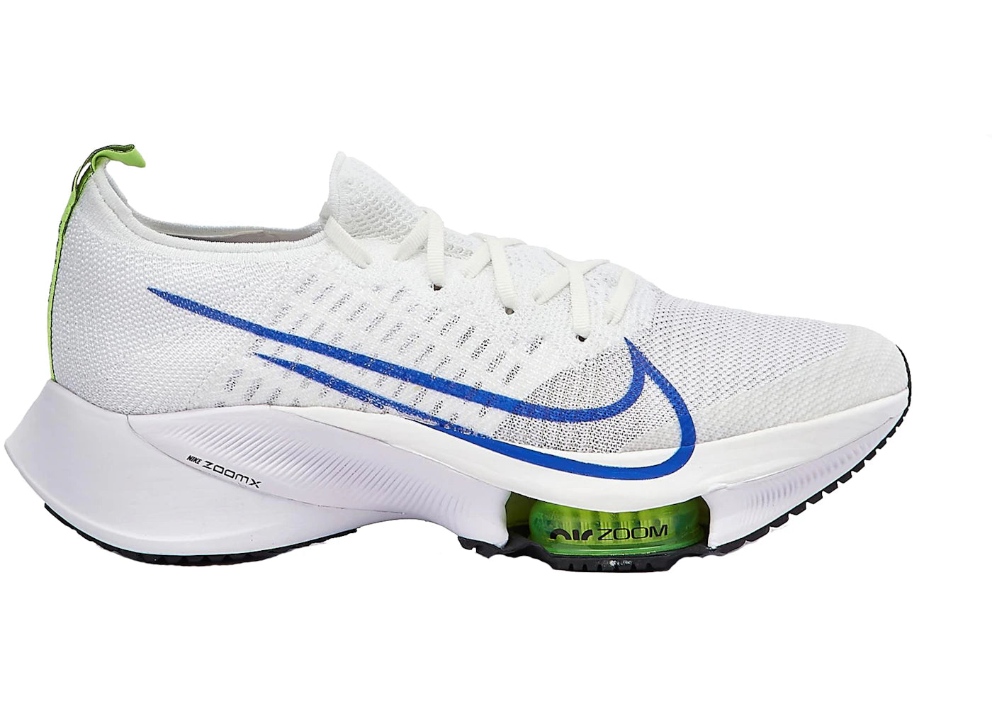 Nike Air Zoom Tempo Next% Flyknit-White Racer Blue Volt