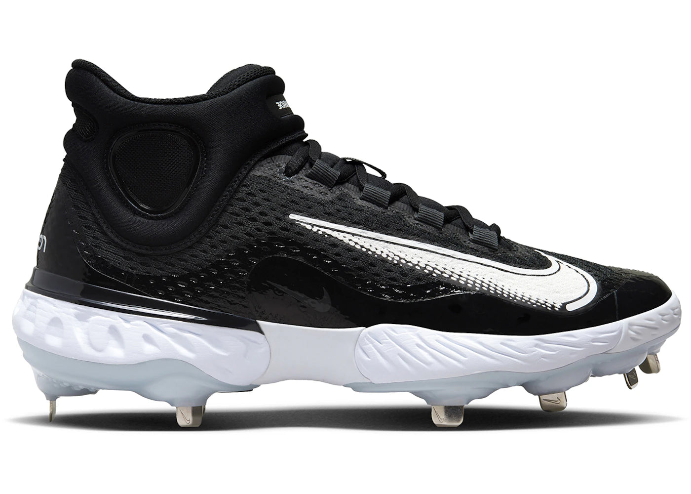 Nike Alpha Huarache Elite 4 Mid-Black Blue Tint Pure Platinum White