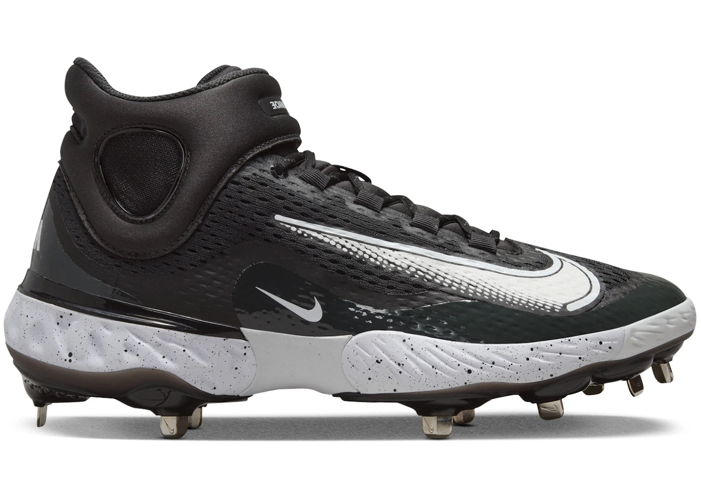 Nike Alpha Huarache Elite 4 Mid-Black Dark Smoke Grey White