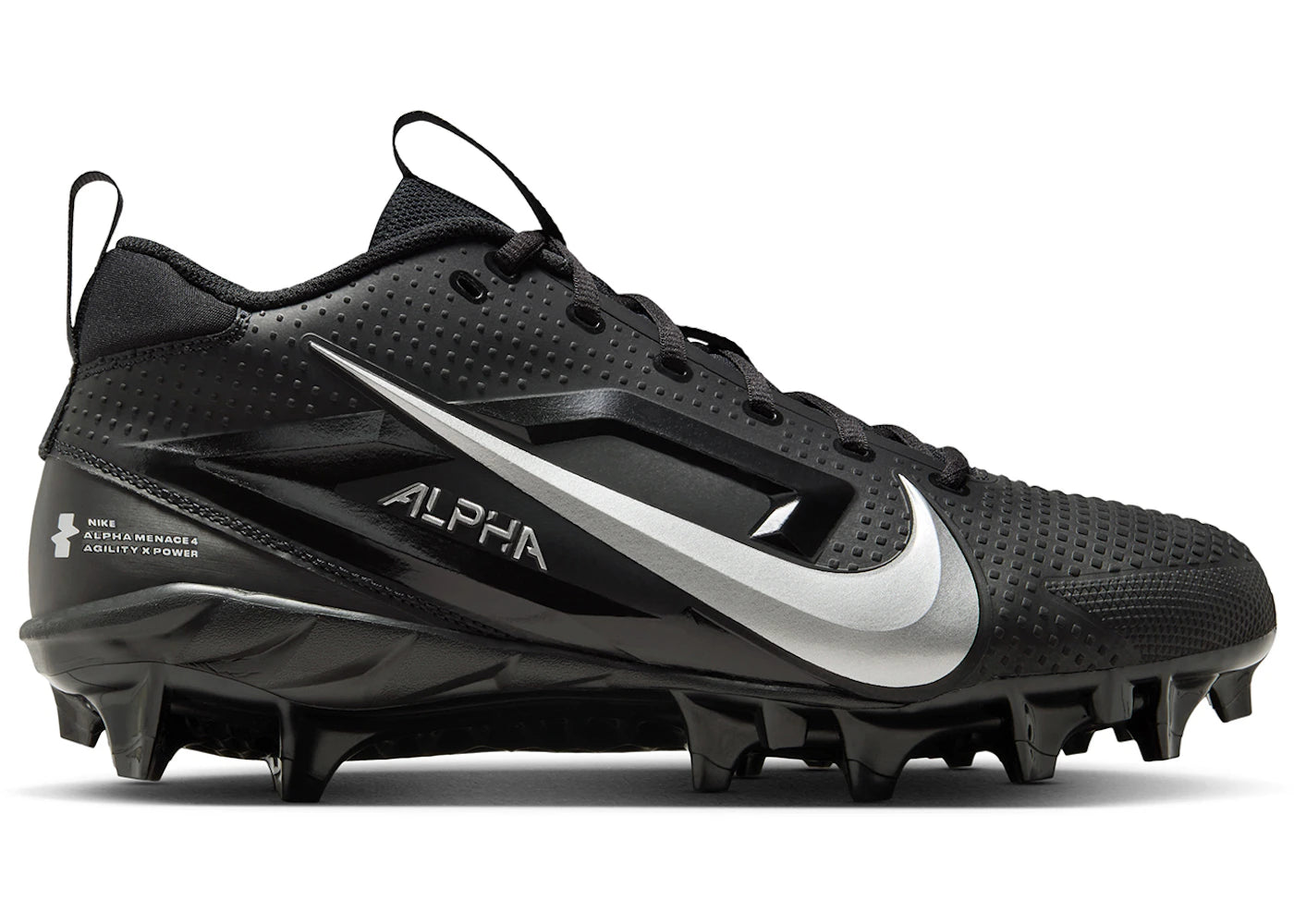 Nike Alpha Menace 4 Varsity-Black Metallic Silver