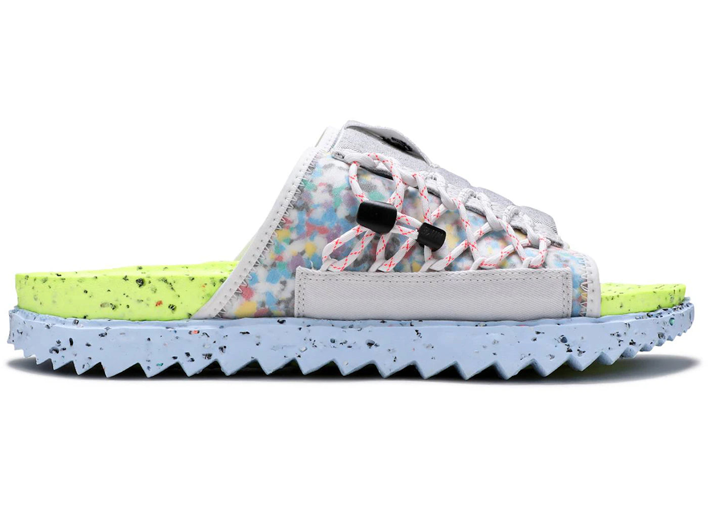 Nike Asuna Crater Slide Platinum Lint Volt Chambray Blue Black