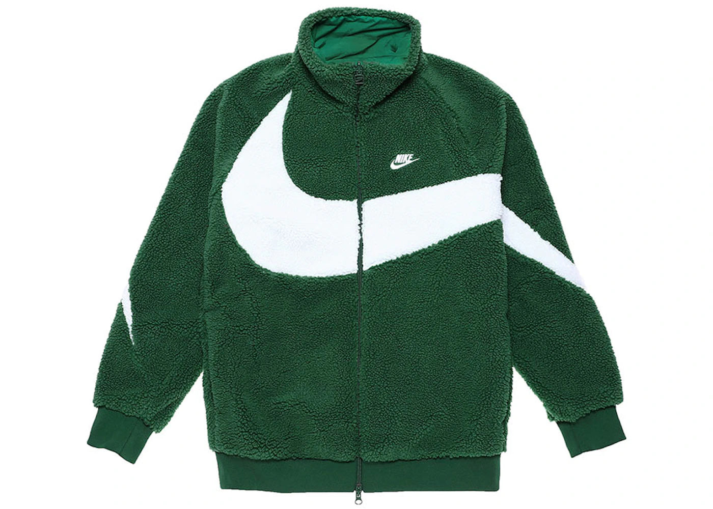 Nike Big Swoosh Reversible Boa Jacket (Asia Sizing)-Gorge Green