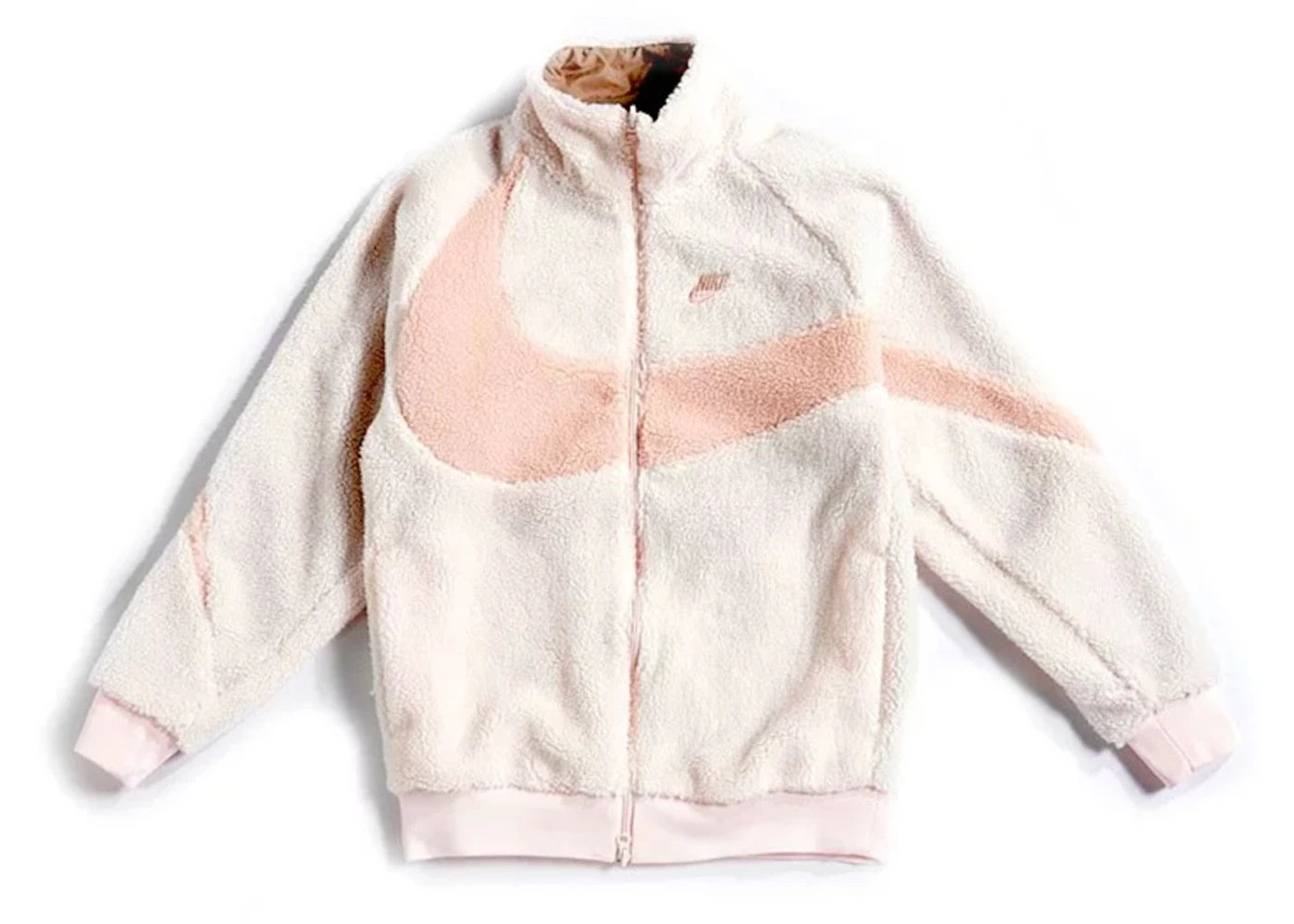 Nike Big Swoosh Reversible Boa Jacket (Asia Sizing)-Light Soft Pink
