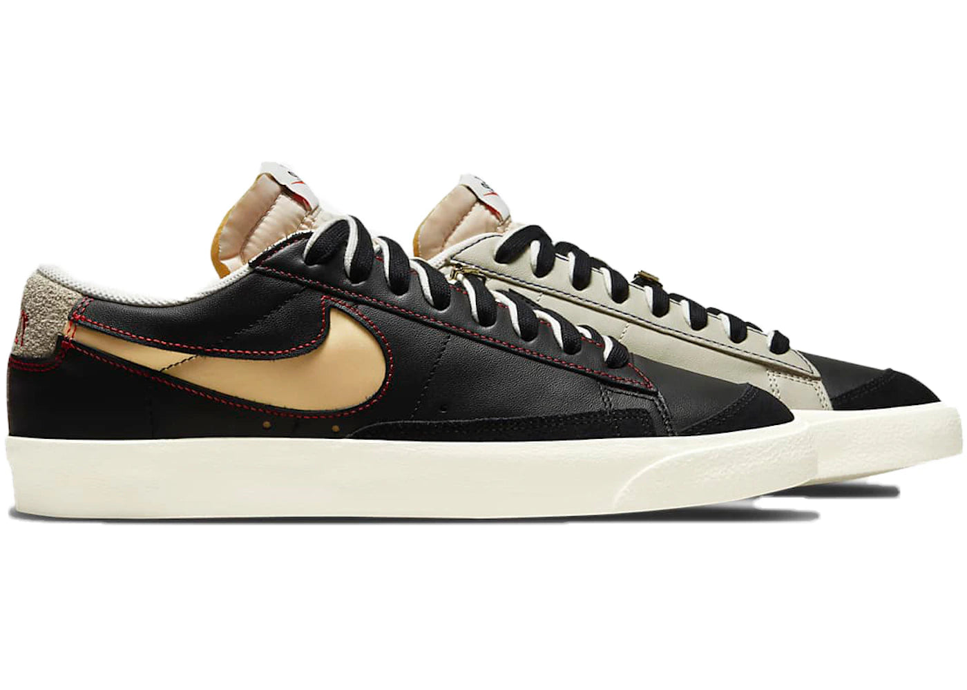 Nike Blazer Low 77-Black Natural Removable Swoosh