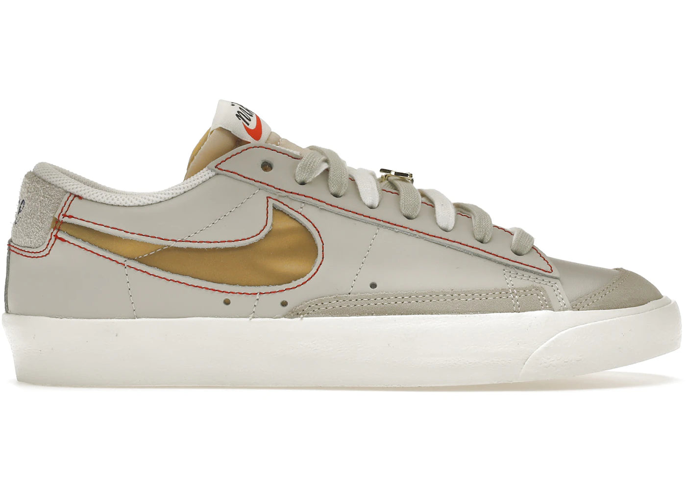 Nike Blazer Low 77-Light Bone Removable Swoosh