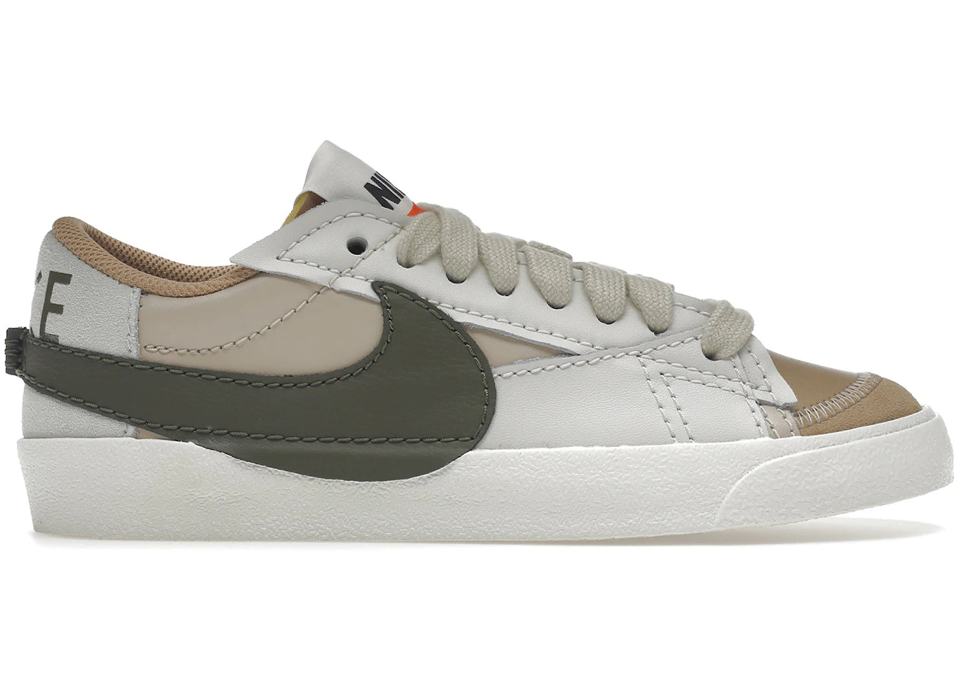 Nike Blazer Low 77 Jumbo-Sanddrift Medium Olive (Women's)
