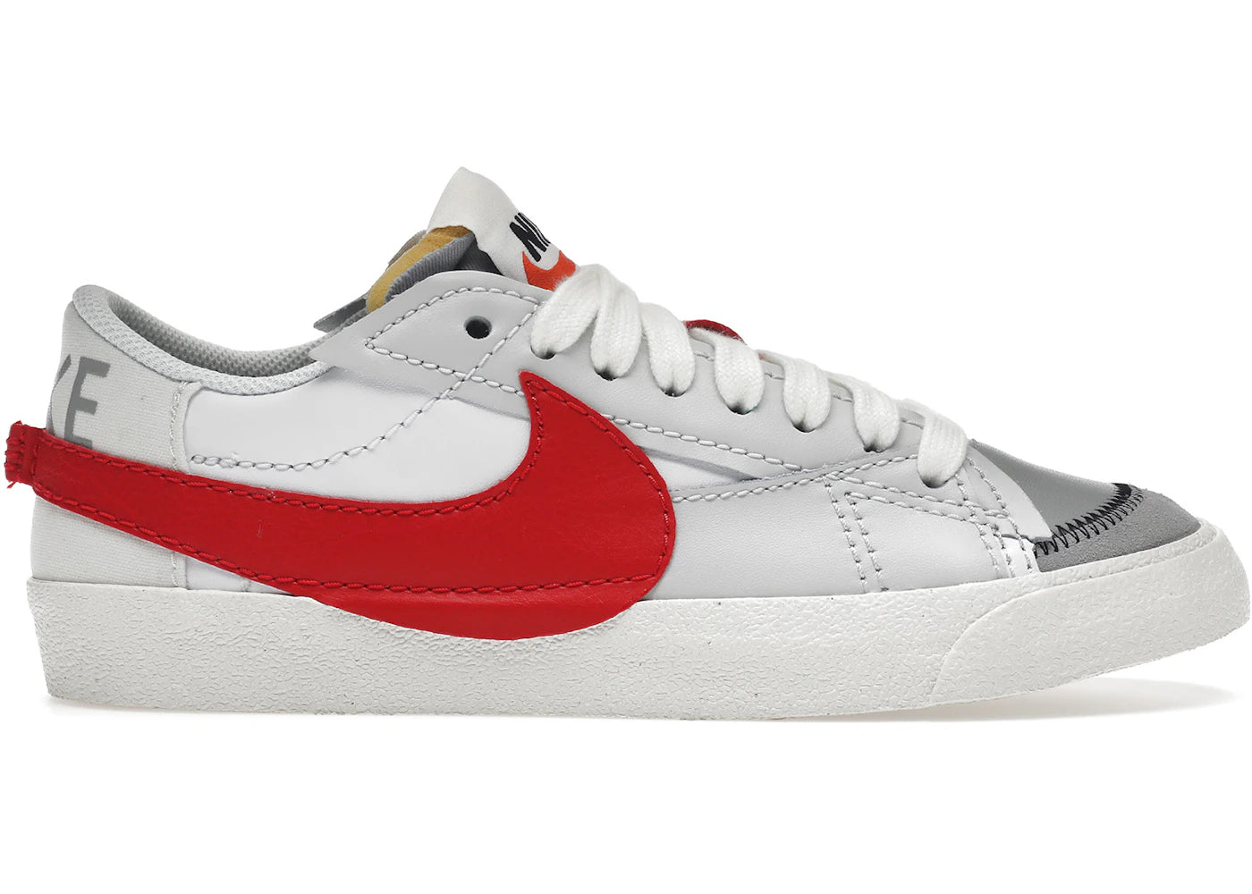 Nike Blazer Low 77 Jumbo-White Photon Dust Light Smoke Grey University Red