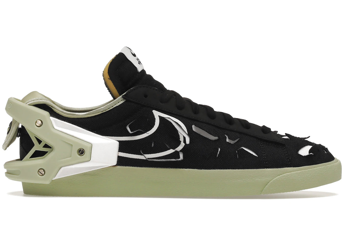 Nike Blazer Low Acronym Noir Olive Aura