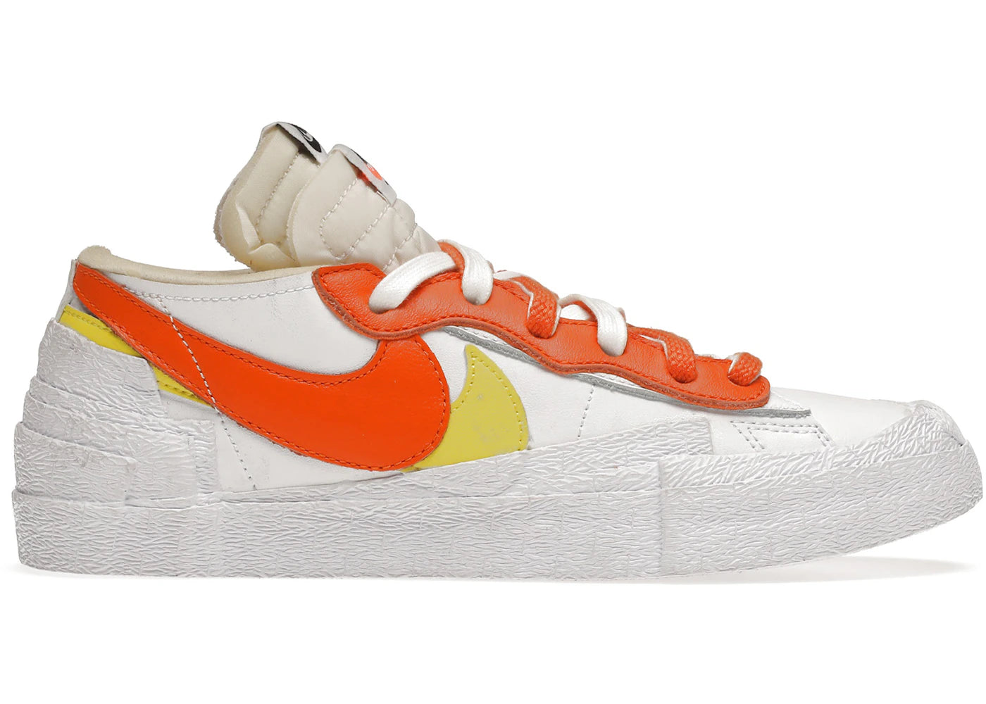 Nike Blazer Low-sacai Blanc Magma Orange