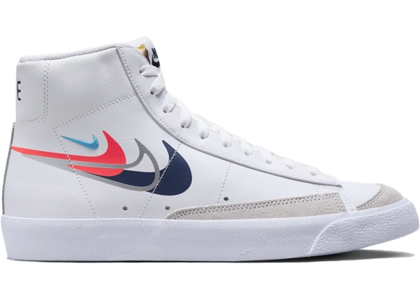 Nike Blazer Mid 77-Multi Swoosh White Multi-Color