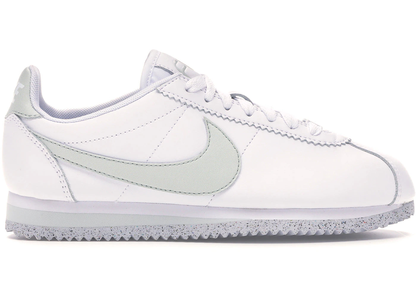 Nike Classic Cortez Flyleather-White Light Silver (Women's)
