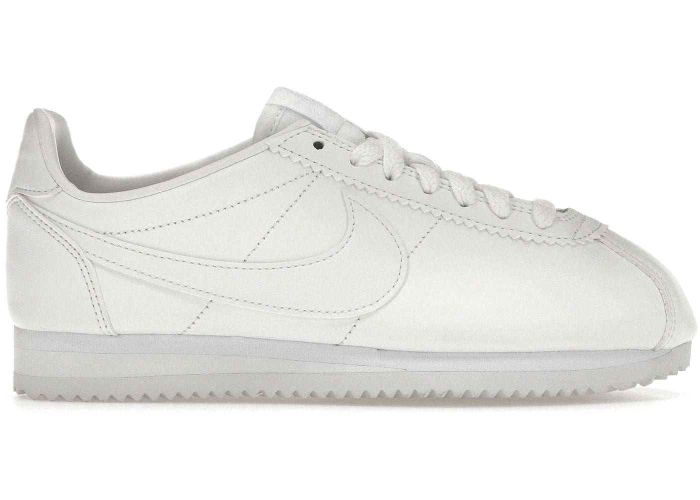 Nike Classic Cortez en cuir blanc (Femme)