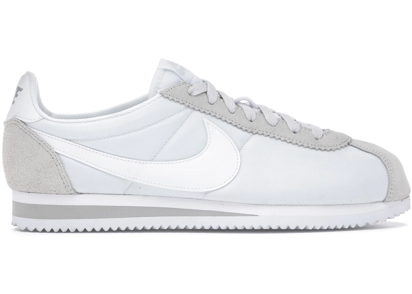 Nike Classic Cortez Nylon-Platine Pur (Femme)