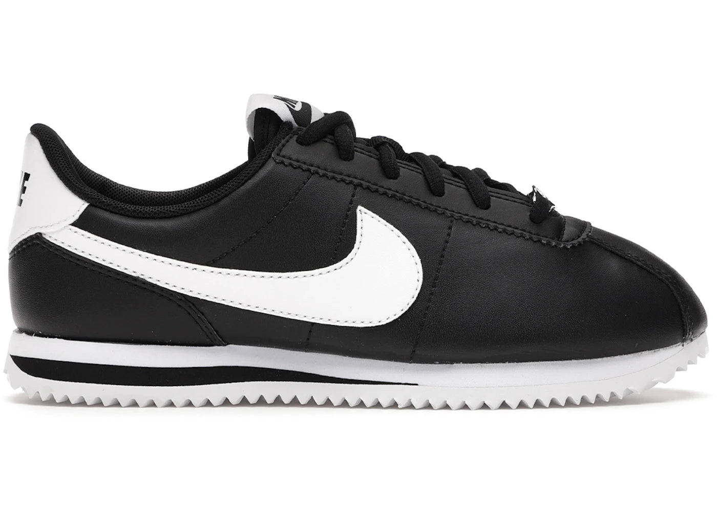 Nike Cortez Basic-Leather Black White (GS)