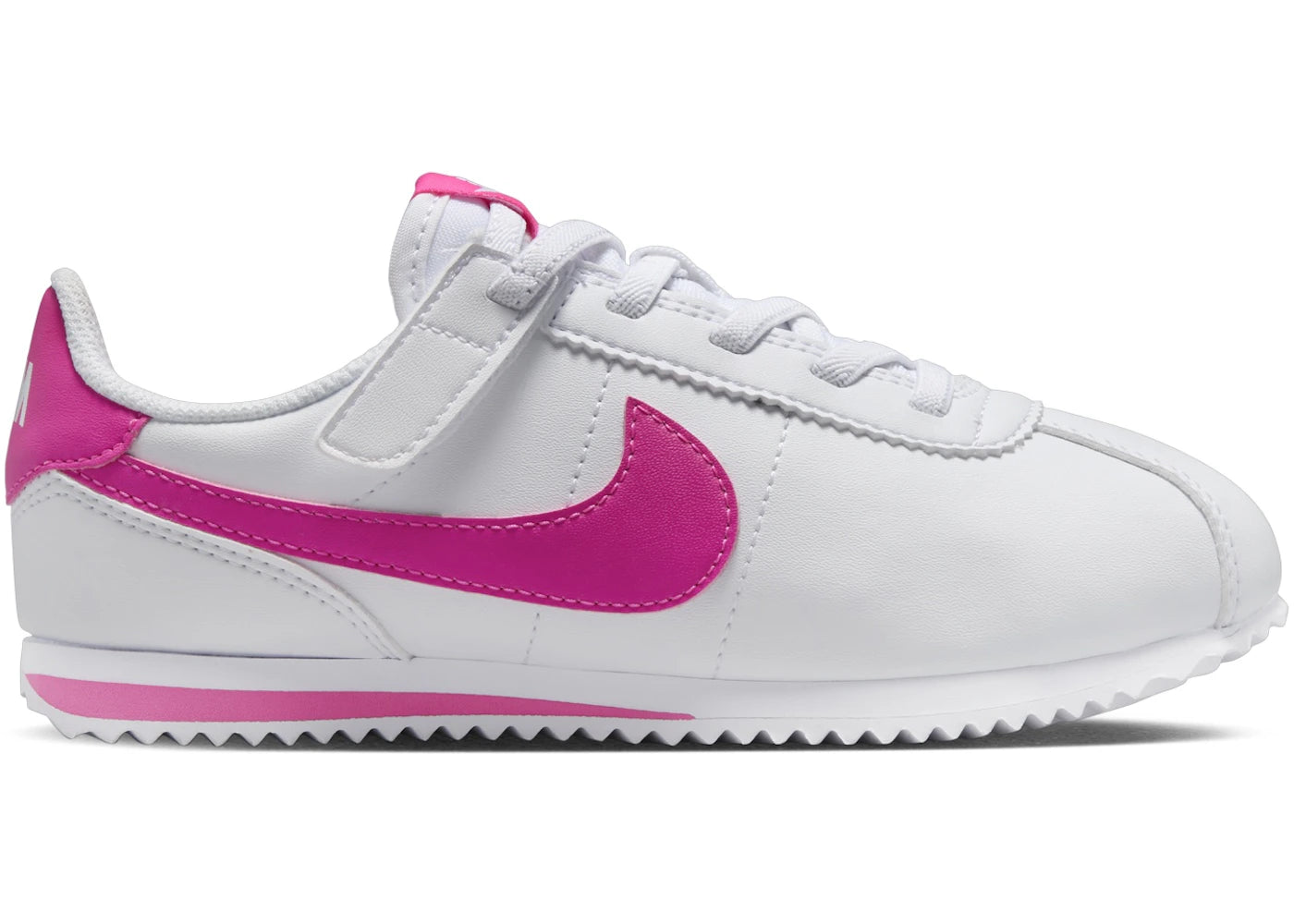 Nike Cortez EasyOn-White Laser Fuchsia (PS)
