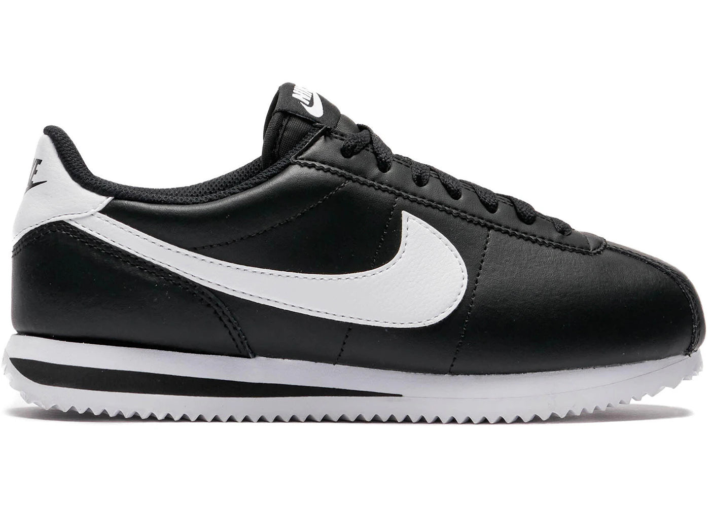Nike Cortez Leather-Black White (Women's)