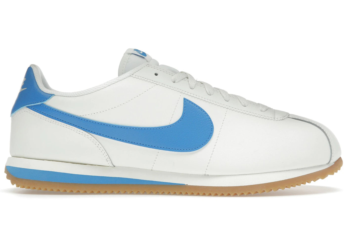 Nike Cortez Leather-Sail Gum Yellow Light Photo Blue
