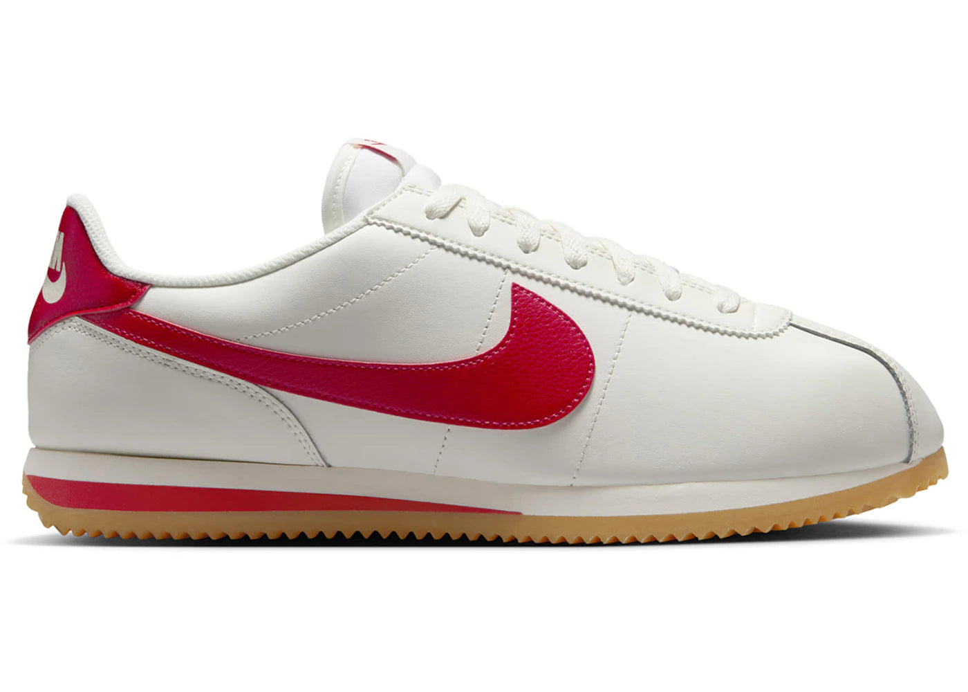 Nike Cortez Leather-Sail Gum Yellow University Red
