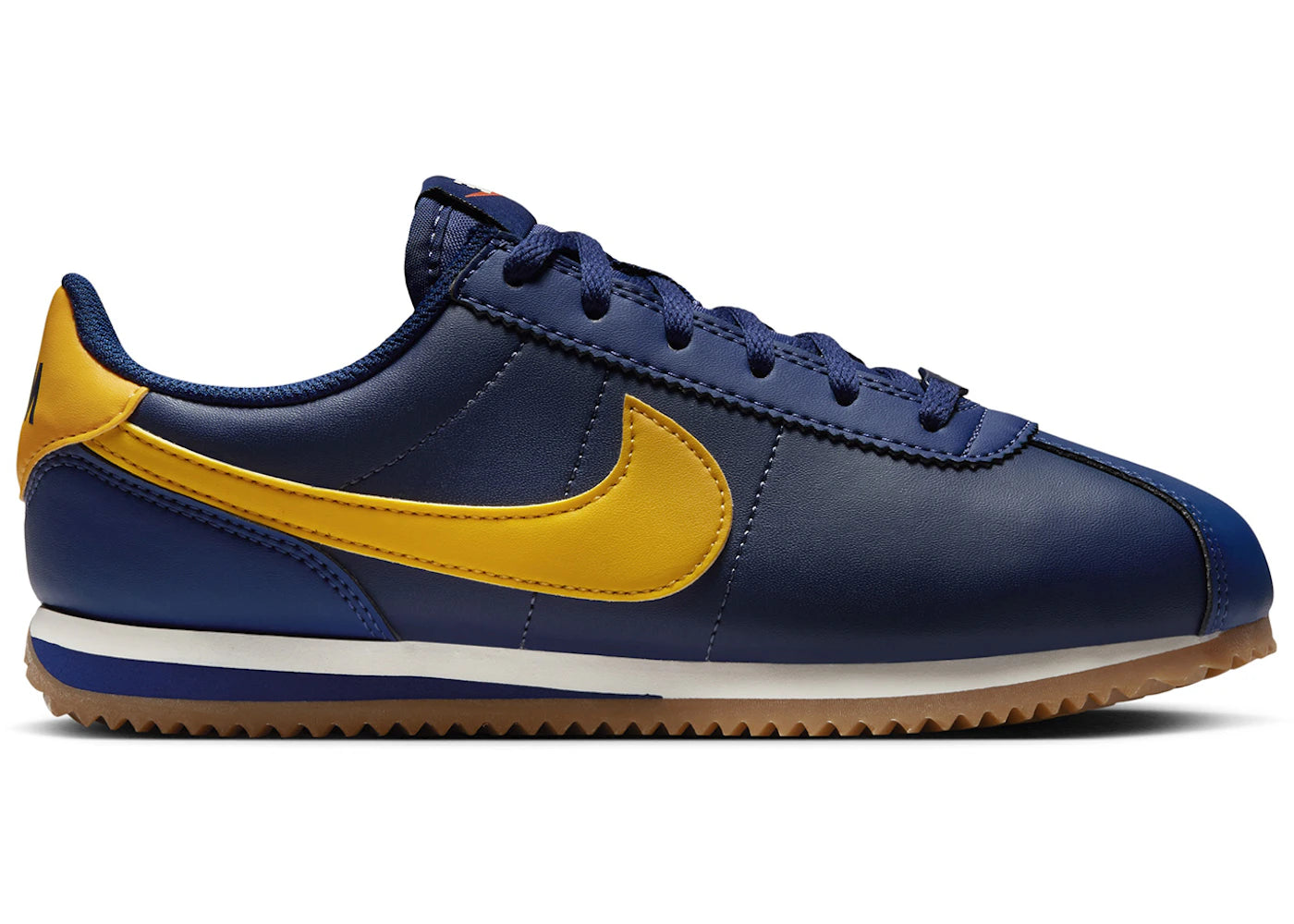 Nike Cortez-Midnight Navy Blue Void Sail University Gold (GS)