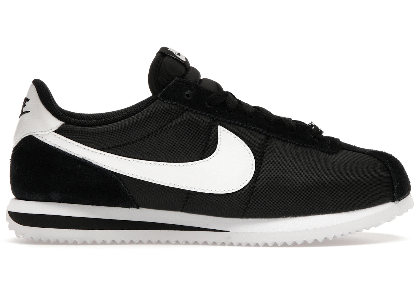 Nike Cortez-Nylon Black White (Women's)