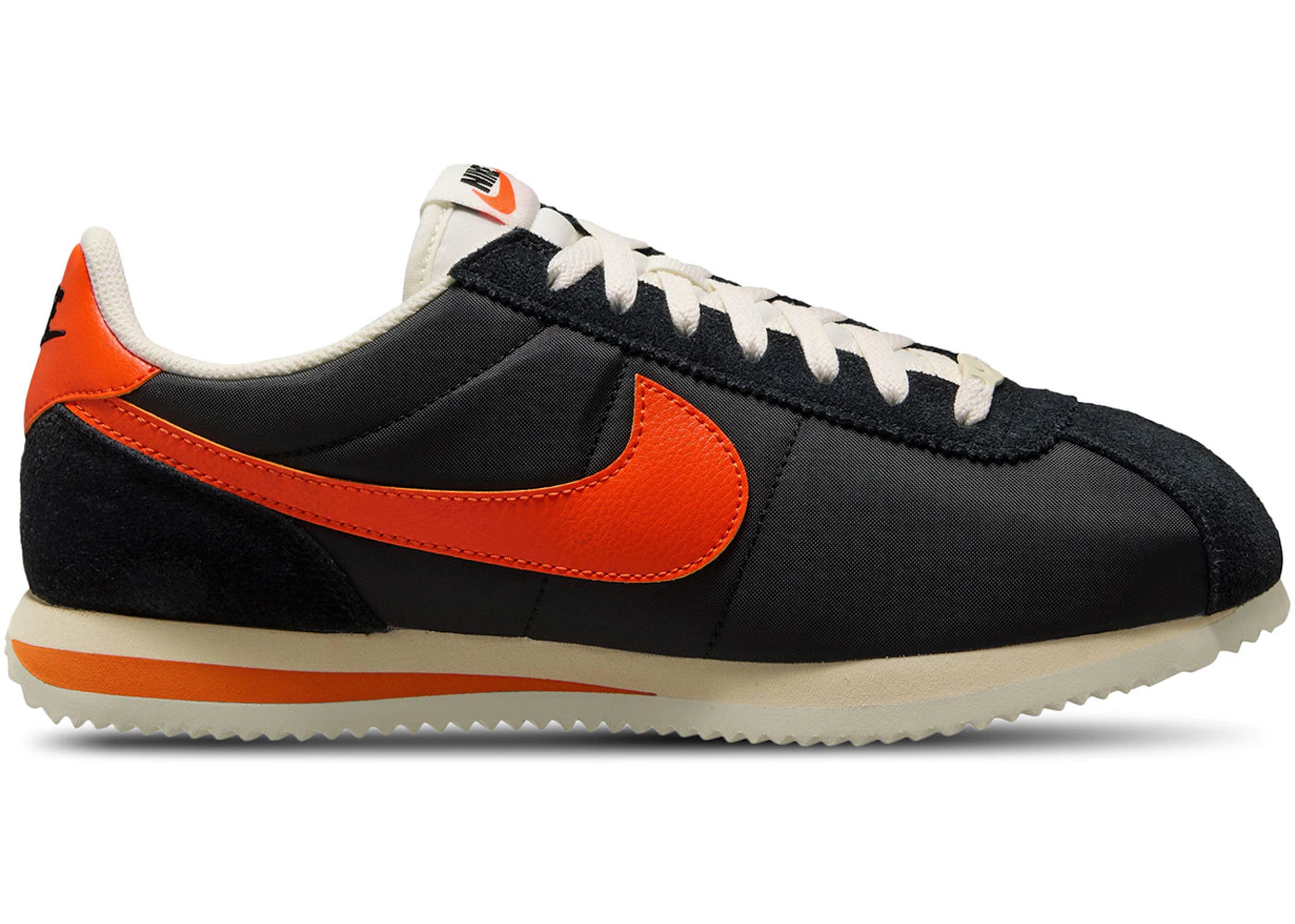 Nike Cortez TXT-Black Sail Safety Orange