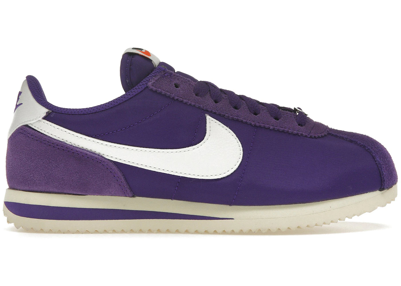 Nike Cortez Textile-Field Purple Alabaster Safety Orange Summit White (Women's)