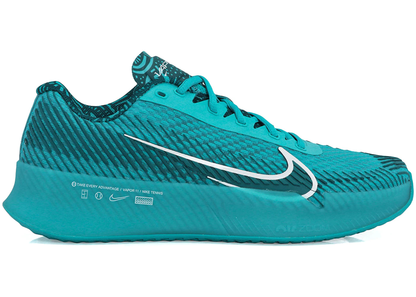 Nike Court Air Zoom Vapor 11 HC - Nébuleuse turquoise